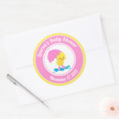 Stickers Fille Canard Baby shower Fête Favoriser (Enveloppe)