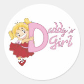 Stickers fille Daddys (Devant)
