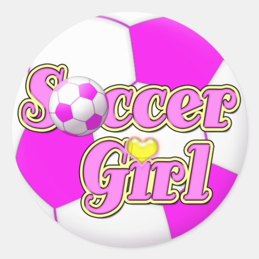 Stickers Fille de Football (Devant)