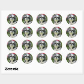 Stickers fille Shih Tzu (Feuille)