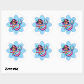 Stickers Fille Sirène (Feuille)