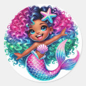 Stickers Fille Sirène (Devant)