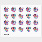 Stickers Fille Sirène (Feuille)