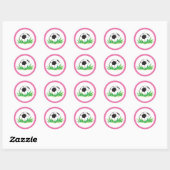 Stickers Fille Soccer Party (Feuille)