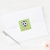 Stickers Fille's Soccer Ball Anniversaire (Enveloppe)
