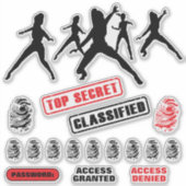 Stickers Filles Spy Party (Devant)