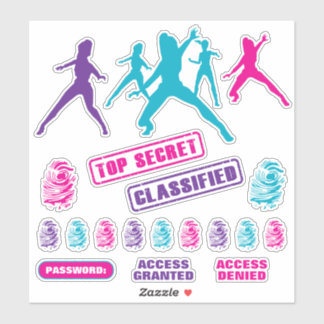 Stickers Filles Spy Party