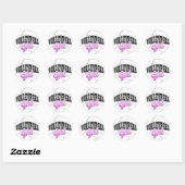 Stickers filles volleyball (Feuille)