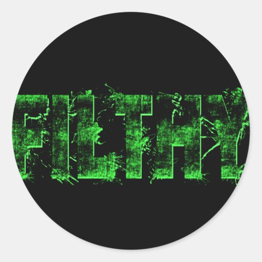 Stickers 'Filthy' Lime (Devant)