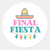 Stickers Final Fiesta Sombrero Circle (Devant)