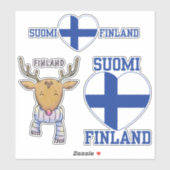 stickers FINLANDE (Feuille)