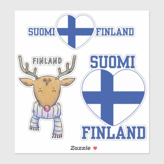 stickers FINLANDE (Feuille)