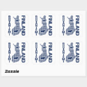 stickers FINLANDE MAP - Rovaniemi (Feuille)