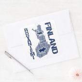 stickers FINLANDE MAP - Rovaniemi (Enveloppe)