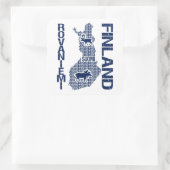 stickers FINLANDE MAP - Rovaniemi (Sac)