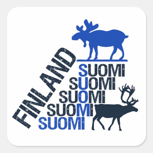 stickers Finlande Moose & Reindeer (Devant)