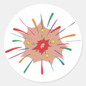 Stickers Fireworks colorés (Devant)