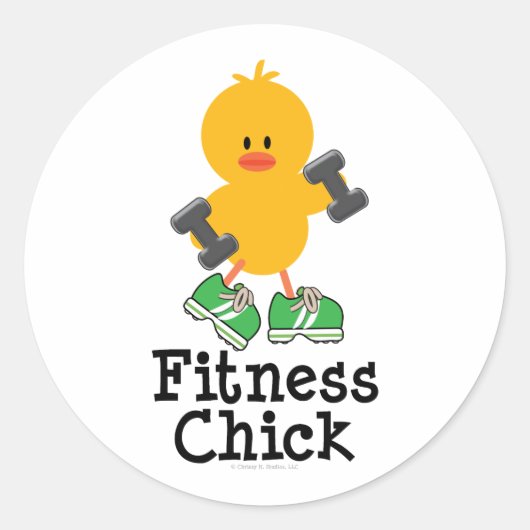 Stickers Fitness Chick (Devant)
