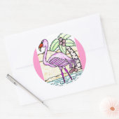 Stickers Flamant rose (Enveloppe)