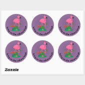 Stickers Flamant rose Bachelorette/Cabana Boys (Feuille)