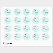 Stickers Flamant rose Tropical Enveloppe Enfants S (Feuille)