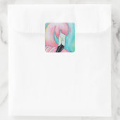 stickers flamingo rose (Sac)