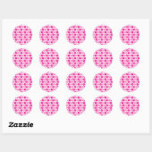 stickers flamingo rose. (Feuille)