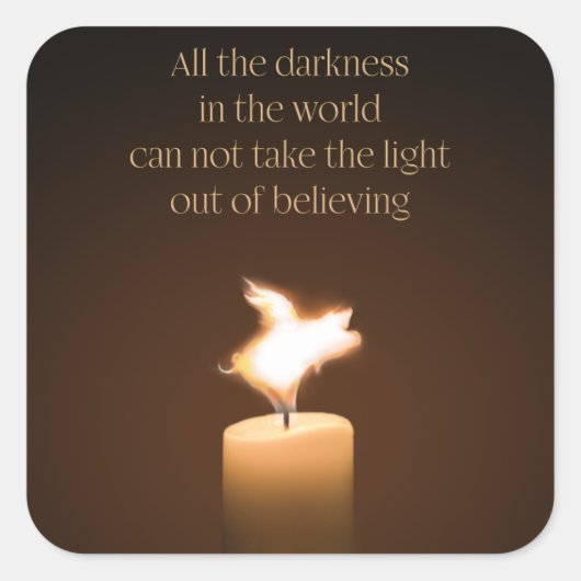 Stickers flamme de chandelle de cochon volant (Devant)