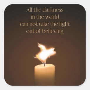 Stickers flamme de chandelle de cochon volant