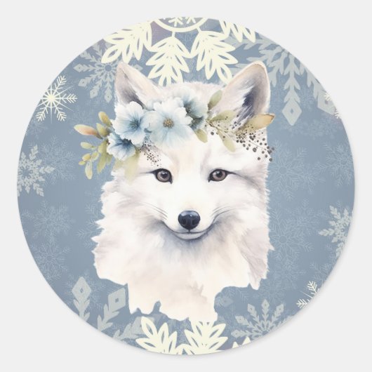 Stickers Fléaux de neige Fox Arctique (Devant)