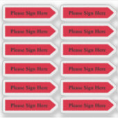 Stickers Flèche rouge de conception personnalisée (Devant)