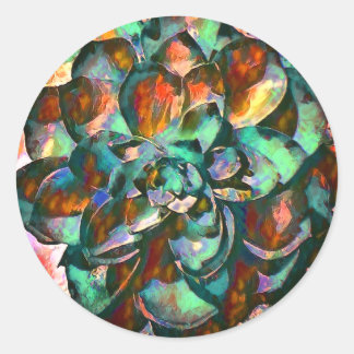 Stickers Fleur Coucher de soleil Emerald