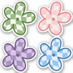 Stickers Fleur Danois Pastel esthétique marguerite