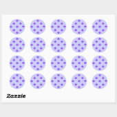 Stickers Fleur de Lis ronde PURPLE (Feuille)