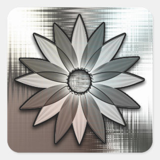 Stickers Fleur Faiser Regarder Métal