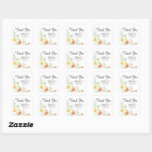 Stickers Fleur sauvage Mariage Monogramme (Feuille)