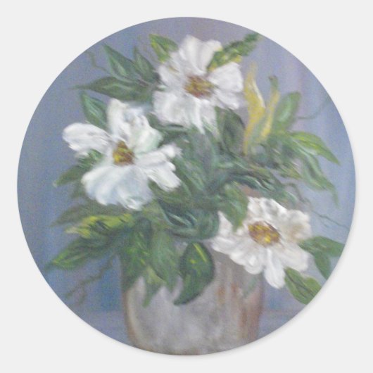 stickers Fleurs blanches (Devant)