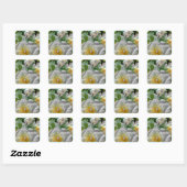 Stickers Fleurs Blanches (Feuille)