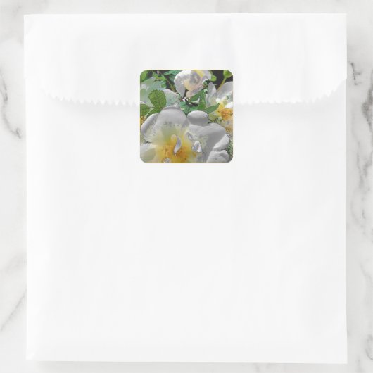 Stickers Fleurs Blanches (Sac)