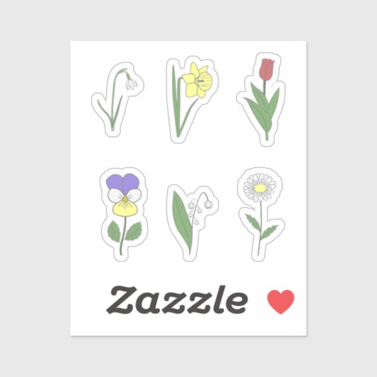 Stickers Fleurs Botaniques (Feuille)