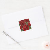 Stickers Fleurs de Carnation Rouge (Enveloppe)