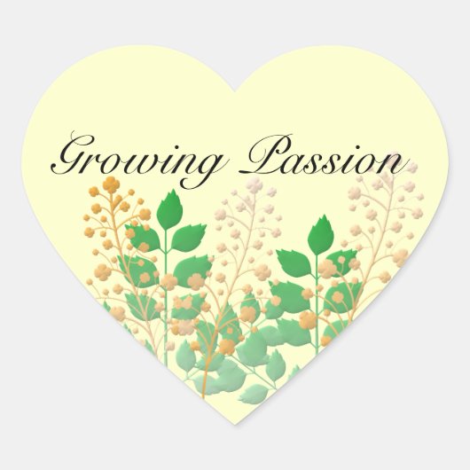 Stickers Fleurs de Jardin et Feuilles (Devant)