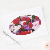Stickers Fleurs de Tulipes colorées (Enveloppe)