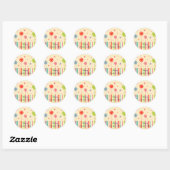Stickers Fleurs pour la fête des mères (Feuille)