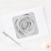 Stickers fleurs rose noire et blanche (Enveloppe)