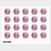 Stickers Fleurs Roses (Feuille)