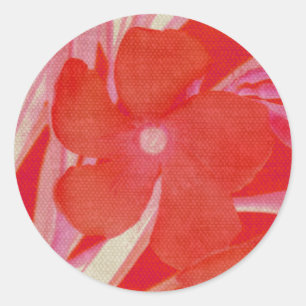Stickers Fleurs rouges