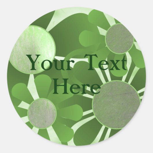 Stickers Fleurs vertes (Devant)