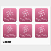 Stickers Flocon de neige rose (Feuille)