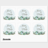 Stickers Floral Bleu (Feuille)